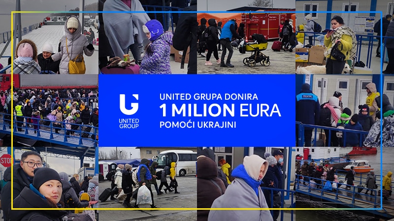 United Grupa donira 1 milion eura pomoći Ukrajini
