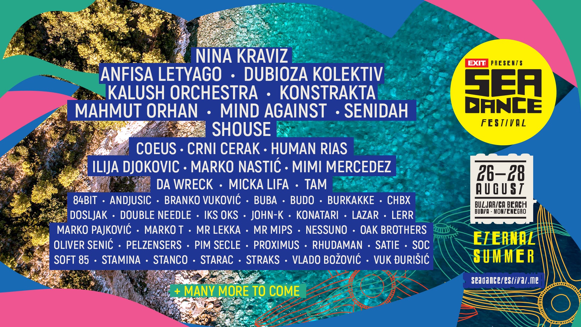 Mind Against, Human Rias, Marko Nastić, Coeus i više od 30 izvođača zaokružuju elektronski zvuk na Sea Dance festivalu